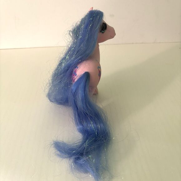 My Little Pony MLP G1 Princess Pony Eyelashes Blue Pink 1991 China Hasbro - Picture 3 of 10